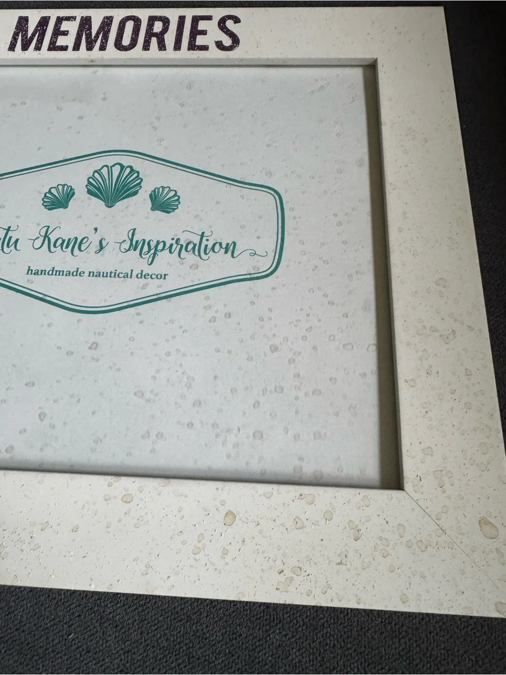 Tutu Kane's Inspiration White 'Memories' Nautical Picture Frame